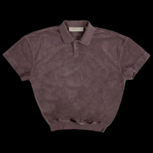 Fear of God Essentials Short-Sleeve Polo 'Plum'