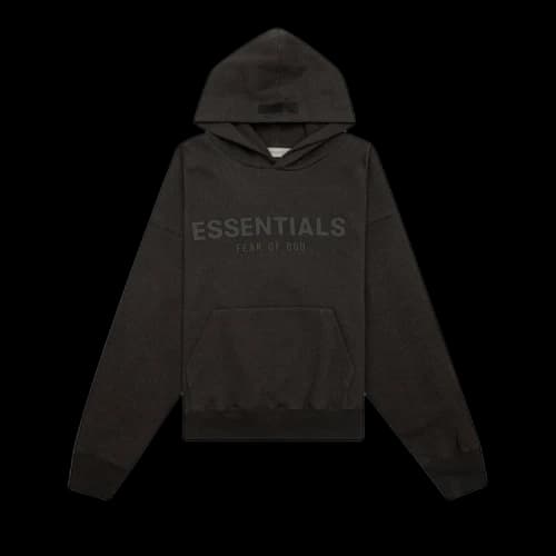 Fear of God Essentials Kids Hoodie 'Off Black'