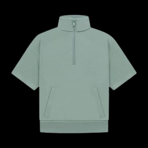 Fear of God Essentials Kids Half Zip French Terry Mockneck 'Sycamore'