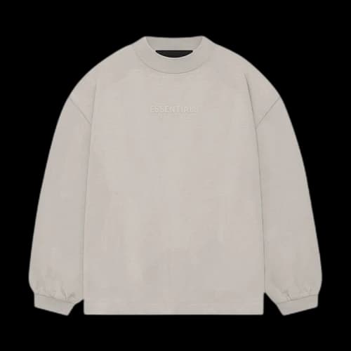 Fear of God Essentials Kids Long-Sleeve Tee 'Silver Cloud'