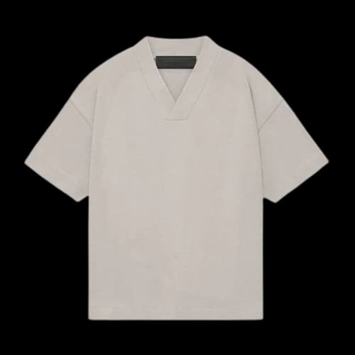Fear of God Essentials Kids V-Neck 'Silver Cloud'