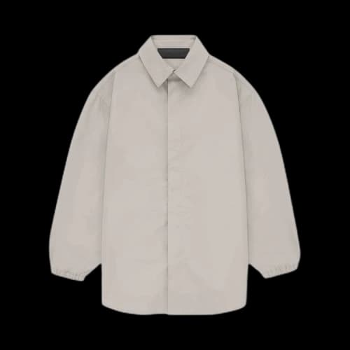 Fear of God Essentials Kids Button Down Shirt 'Silver Cloud'