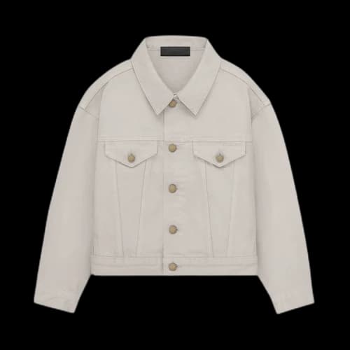 Fear of God Essentials Kids Denim Jacket 'Silver Cloud'