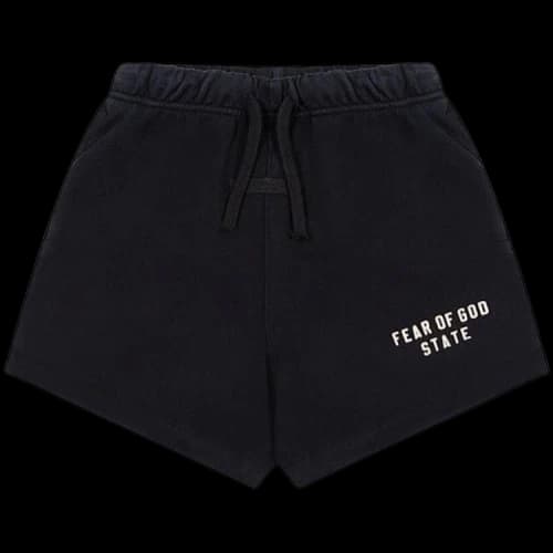 Fear of God Essentials Kids Heavy Jersey Soccer Short 'Black'