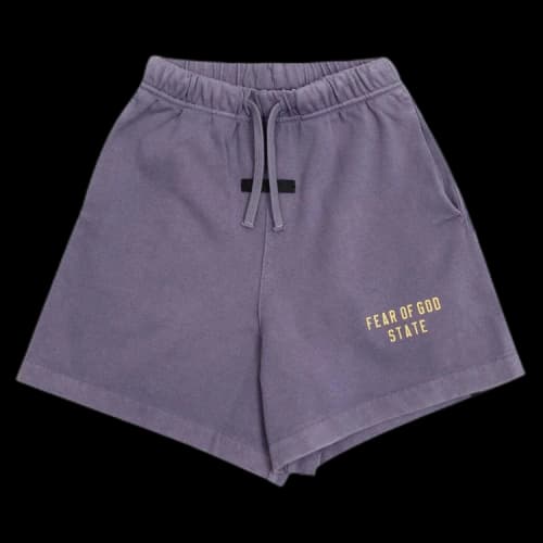 Fear of God Essentials Kids Logo Shorts 'Lavender'
