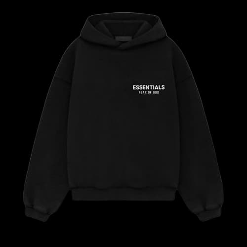 Fear of God Essentials Kids Fleece Hoodie 'Black'
