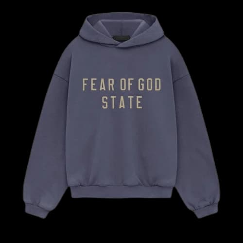Fear of God Essentials Kids Heavy Fleece Hoodie 'Marine'