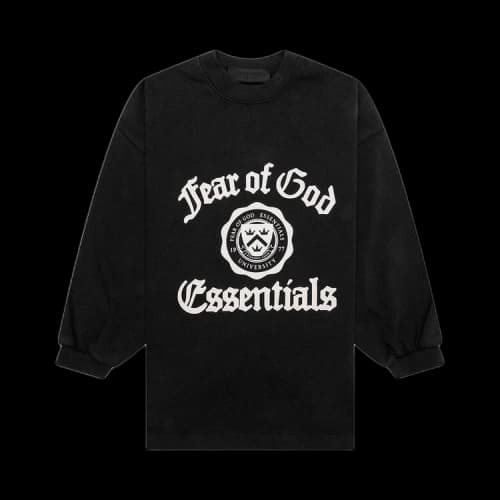 Fear of God Essentials Kids Heavy Longsleeve Tee (FW24) Black