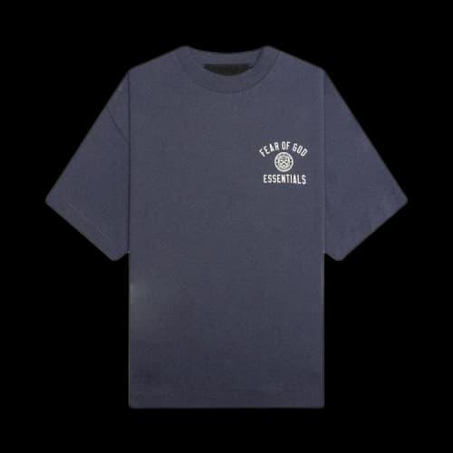 Fear of God Essentials Kids Jersey Crewneck Tee Marine