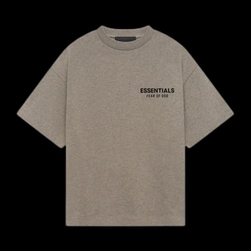 Fear of God Essentials Kids Jersey Crewneck Tee Heather Gray