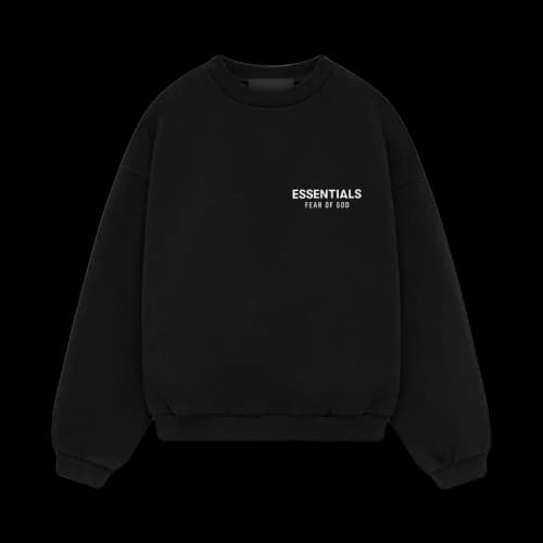 Fear of God Essentials Kids Fleece Crewneck (FW24) Black