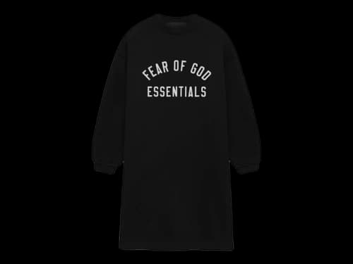 Fear of God Essentials Kids Fleece Crewneck Dress Black