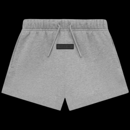 Fear of God Essentials Kids Running Short 'Dark Heather Oatmeal'