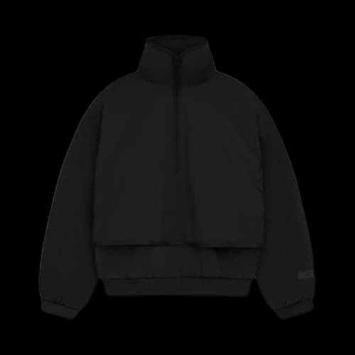 Fear of God Essentials Kids Nylon Fleece Mockneck Sweater 'Jet Black/Jet Black'