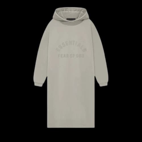 Fear of God Essentials Kids Nylon Fleece Hooded Dress 'Seal/Seal'