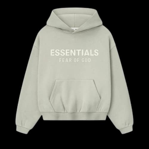 Fear of God Essentials Kids Fleece Hoodie Abbey Stone