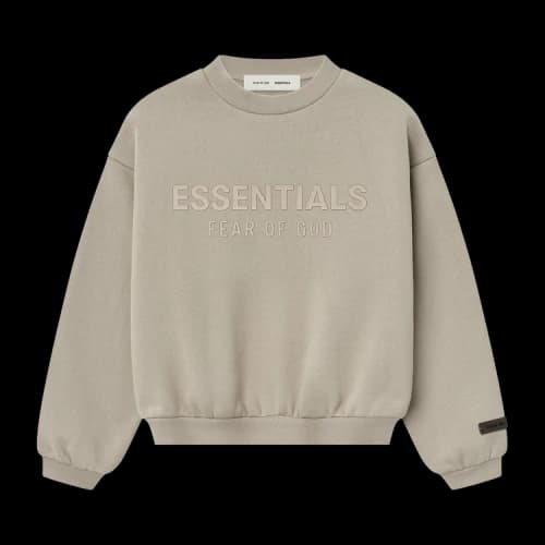 Fear of God Essentials Kids Fleece Crewneck Jet Black