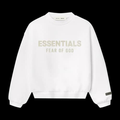 Fear of God Essentials Kids Fleece Crewneck Cloud White