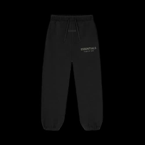 Fear of God Essentials Kids Classic Fleece Sweatpant (FW25) Jet Black