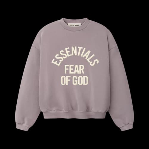 Fear of God Essentials Campus 90s Crewneck Sweatshirt 'Faded Mauve'