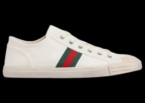 Gucci Low-Top Sneaker Web Stripe White