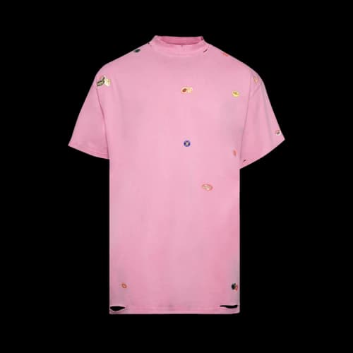 Balenciaga Oversized T-Shirt 'Faded Dirty Pink'