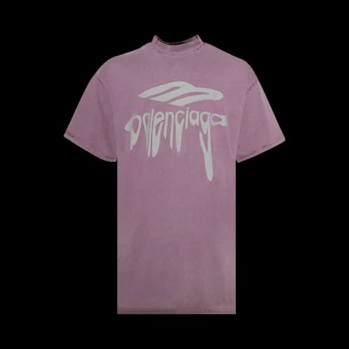 Balenciaga Oversized T-Shirt 'Super Fade Purple/Grey'