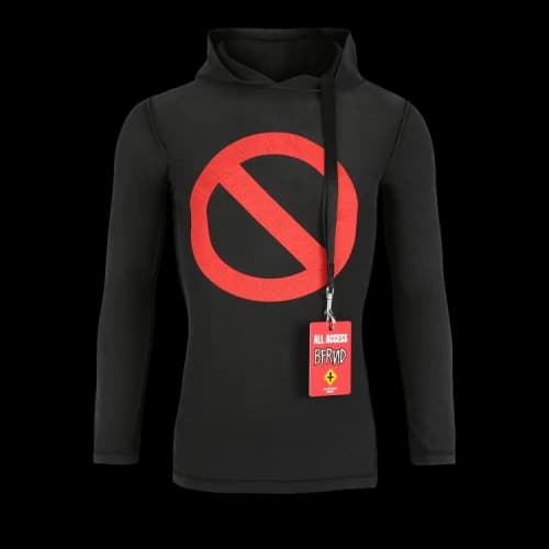Balenciaga Music x BFRND Series Inside-Out Long Sleeve Hooded T-Shirt Faded/Black