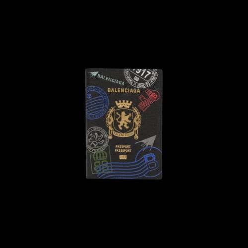 Balenciaga Passport Holder 'Black/Multicolor'