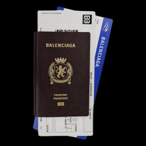 Balenciaga Passport Long Wallet 'Passport Burgundy'