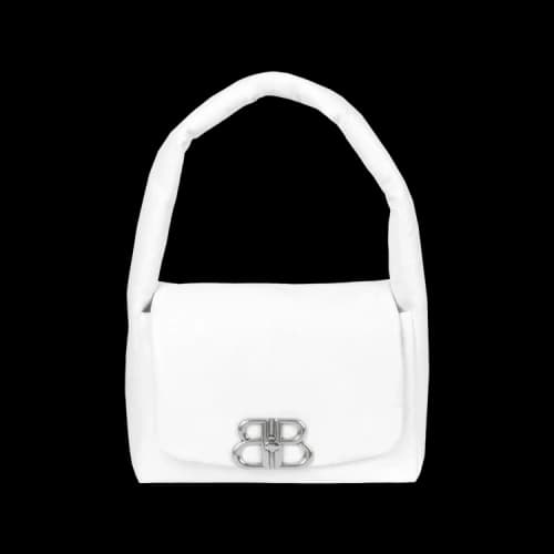 Balenciaga Monaco Small Sling Shoulder Bag Optic White