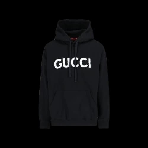 Gucci Logo Hoodie Black