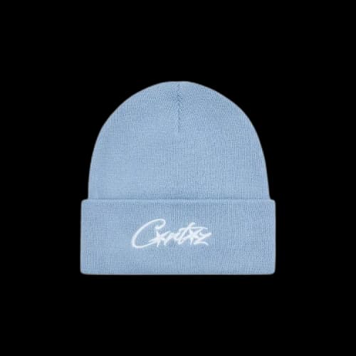 Corteiz Allstarz Folded Beanie 'Baby Blue'