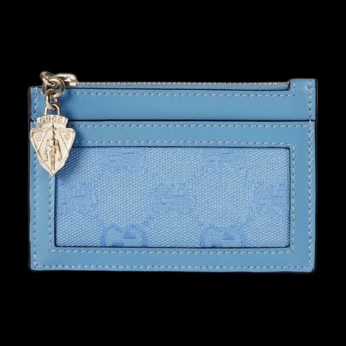 Gucci Luce Card Case Wallet 'Light Blue' (Women's)