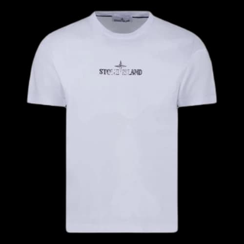 STONE ISLAND Stamp Centre Logo T-shirt 'White'