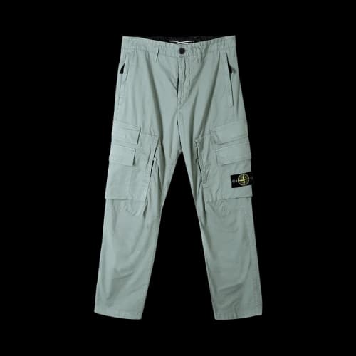 Stone Island Straight Fit Cargo Pants 'Sage'