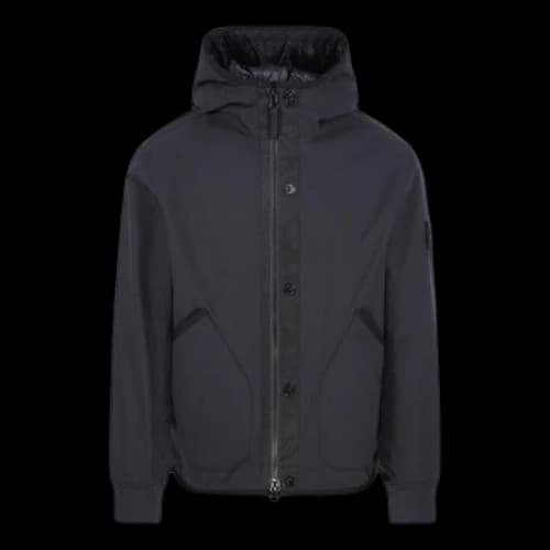 STONE ISLAND Waffen Patch Shell R Hooded Jacket 'Black'