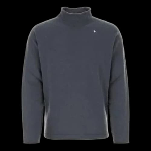 STONE ISLAND Wool-Blend Rol Neck Jumper 'Grey'