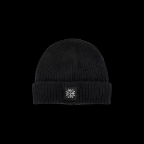Stone Island Ribbed Beanie 'Black'