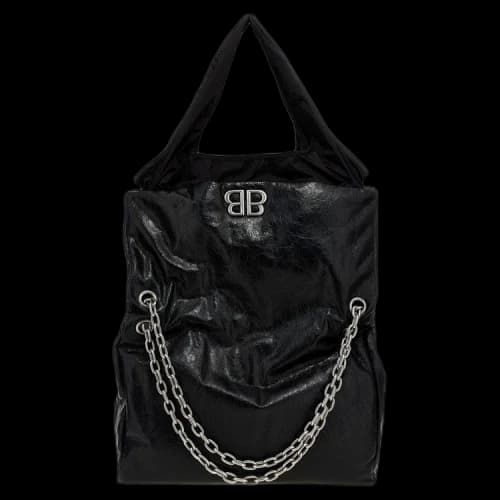 Balenciaga Monaco Large Chain Tote Bag 'Black/Black'