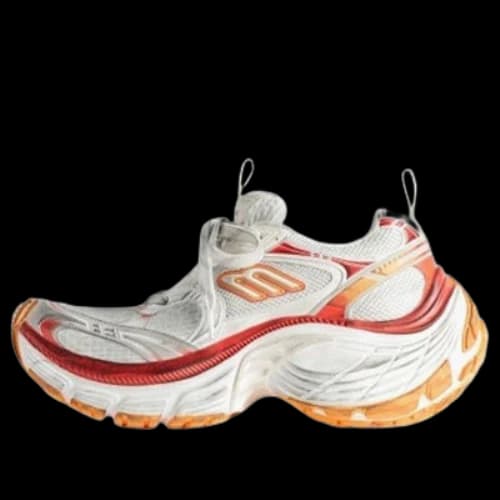 Balenciaga 10XL Sneakers 'White Red and Orange Mesh TPU and Rubber' (Women's)