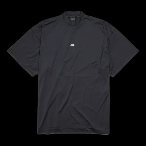 Balenciaga Activewear T-shirt Large Fit 'Black' (Women's)