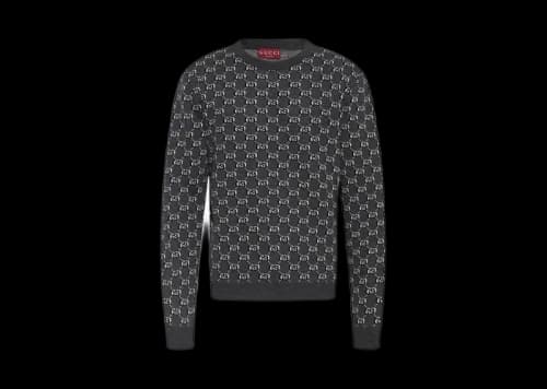 Gucci GG Pattern Sweater Grey