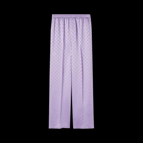 Gucci Viscose Mix Jacquard Pant 'Wisteria Lilac'
