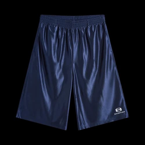 Balenciaga Basketball Shorts 'Dark Navy/White'