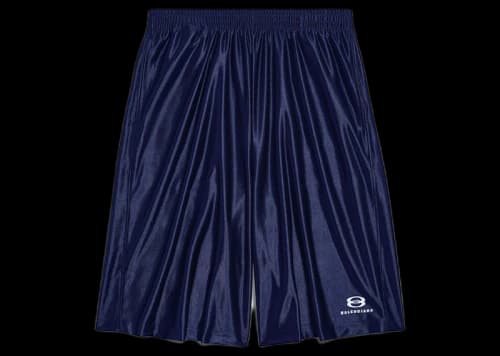 Balenciaga Men's Unity Sports Icon Basketball Shorts Dark Blue/White