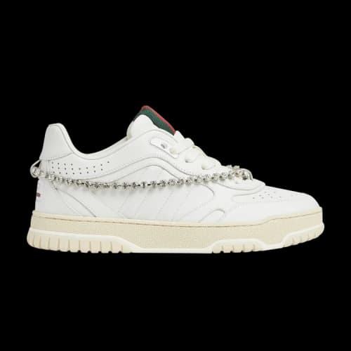 Gucci Re-Web Sneaker 'White Crystal Chain' (Women's)