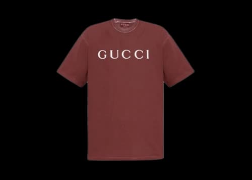 Gucci Logo-print T-shirt Burgundy