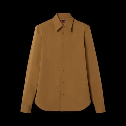 Gucci Heavy Poplin Shirt 'Classic Biscuit'