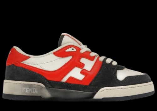 Fendi FF Embroidery Blue Red